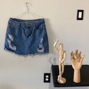 Denim Mini Skirt